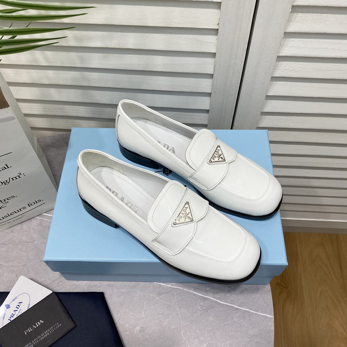 Prada Chocolate Brushed Leather Loafers - PerfectKickZ