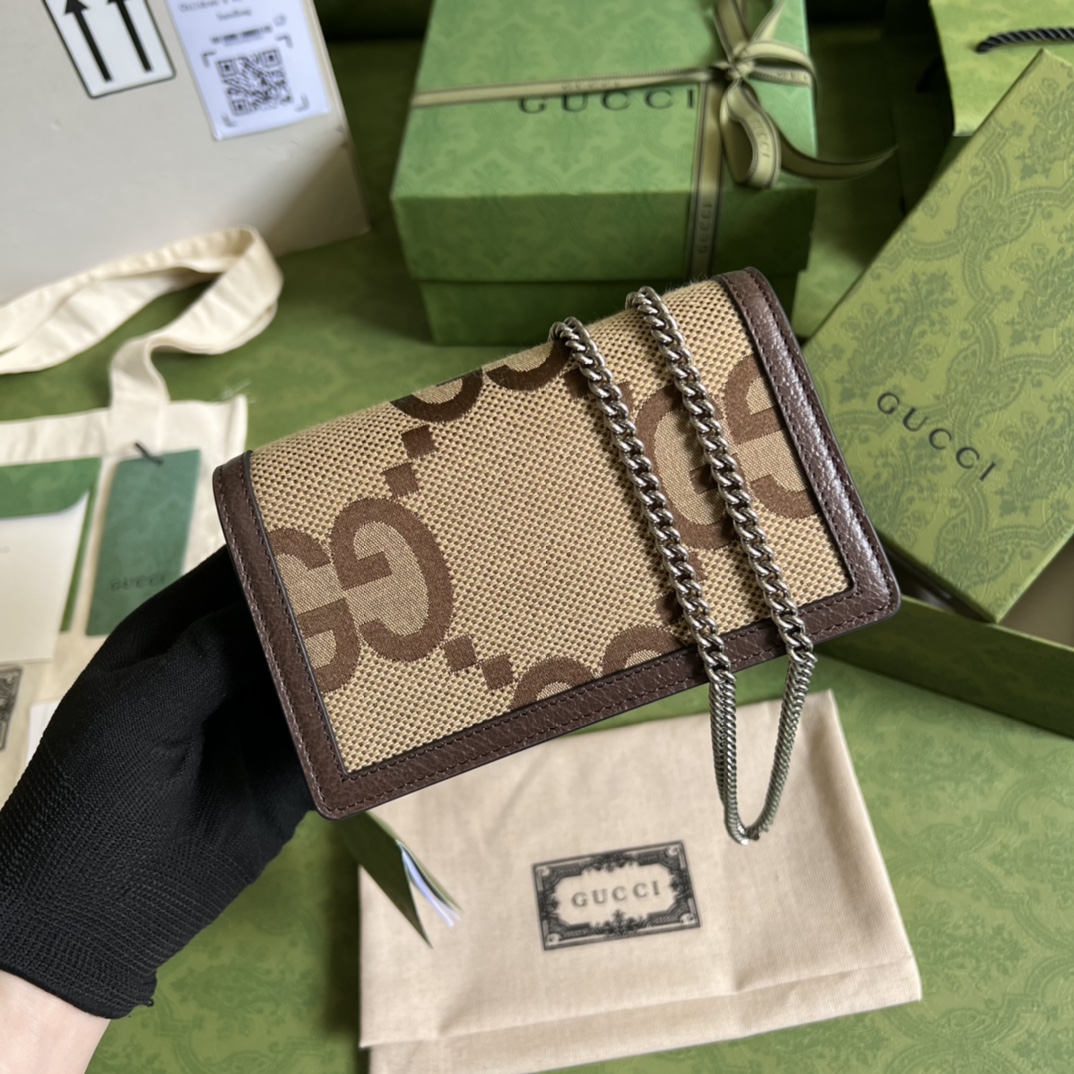 Gucci Dionysus Jumbo GG Super Mini Bag(16.5-10-4cm) - PerfectKickZ