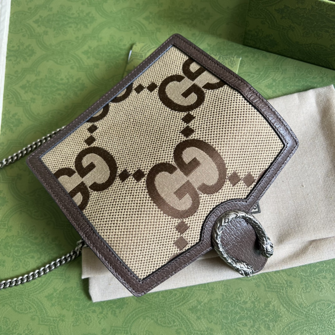 Gucci Dionysus Jumbo GG Super Mini Bag(16.5-10-4cm) - PerfectKickZ