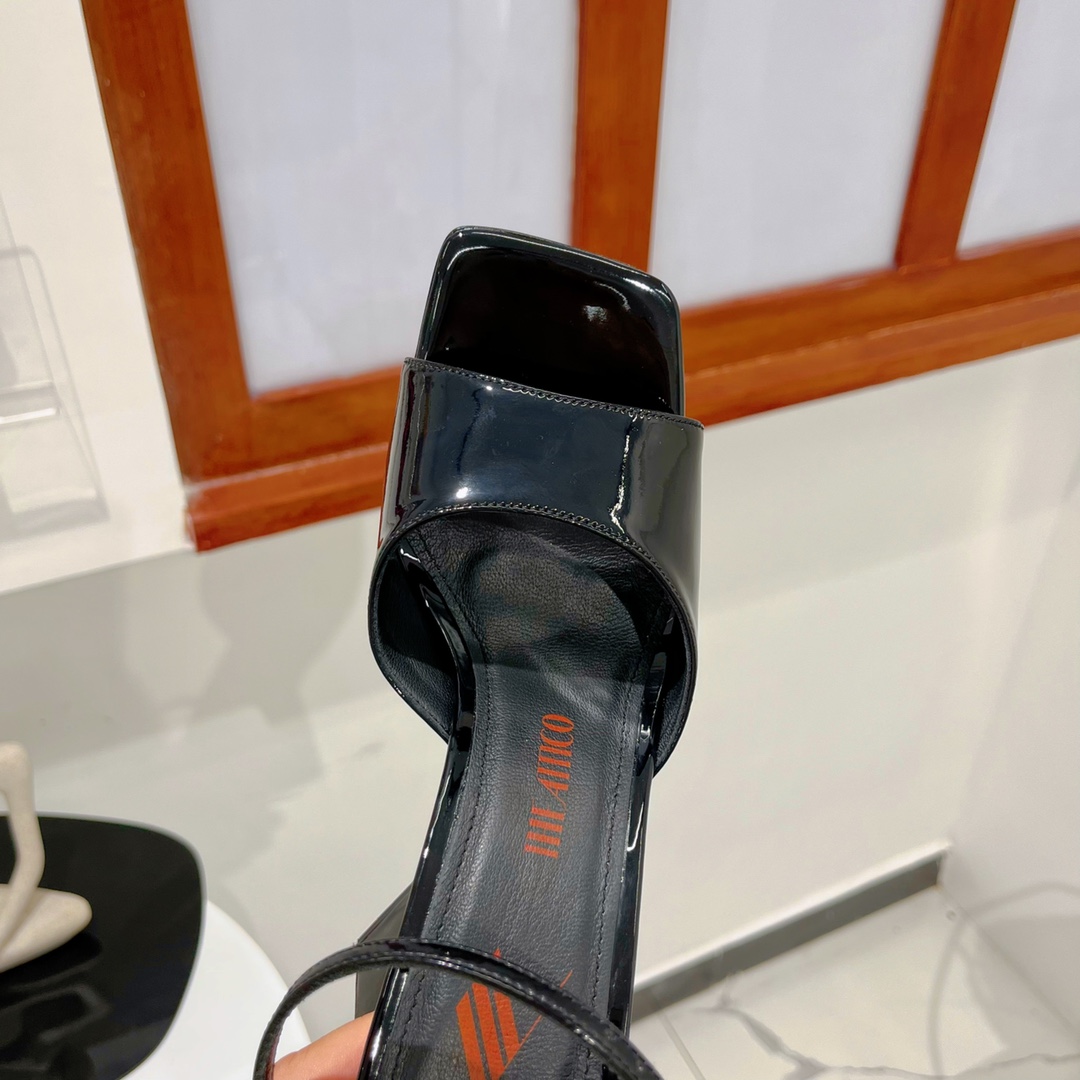 The Attico ''Piper'' Black Sandal - PerfectKickZ