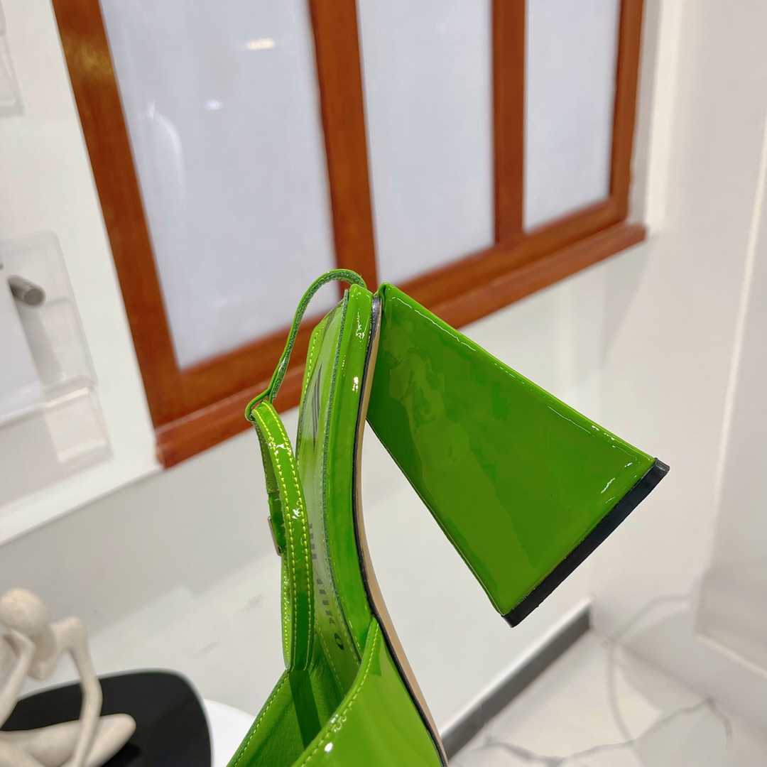 The Attico ''Piper'' Neon Emerald Sandal - PerfectKickZ