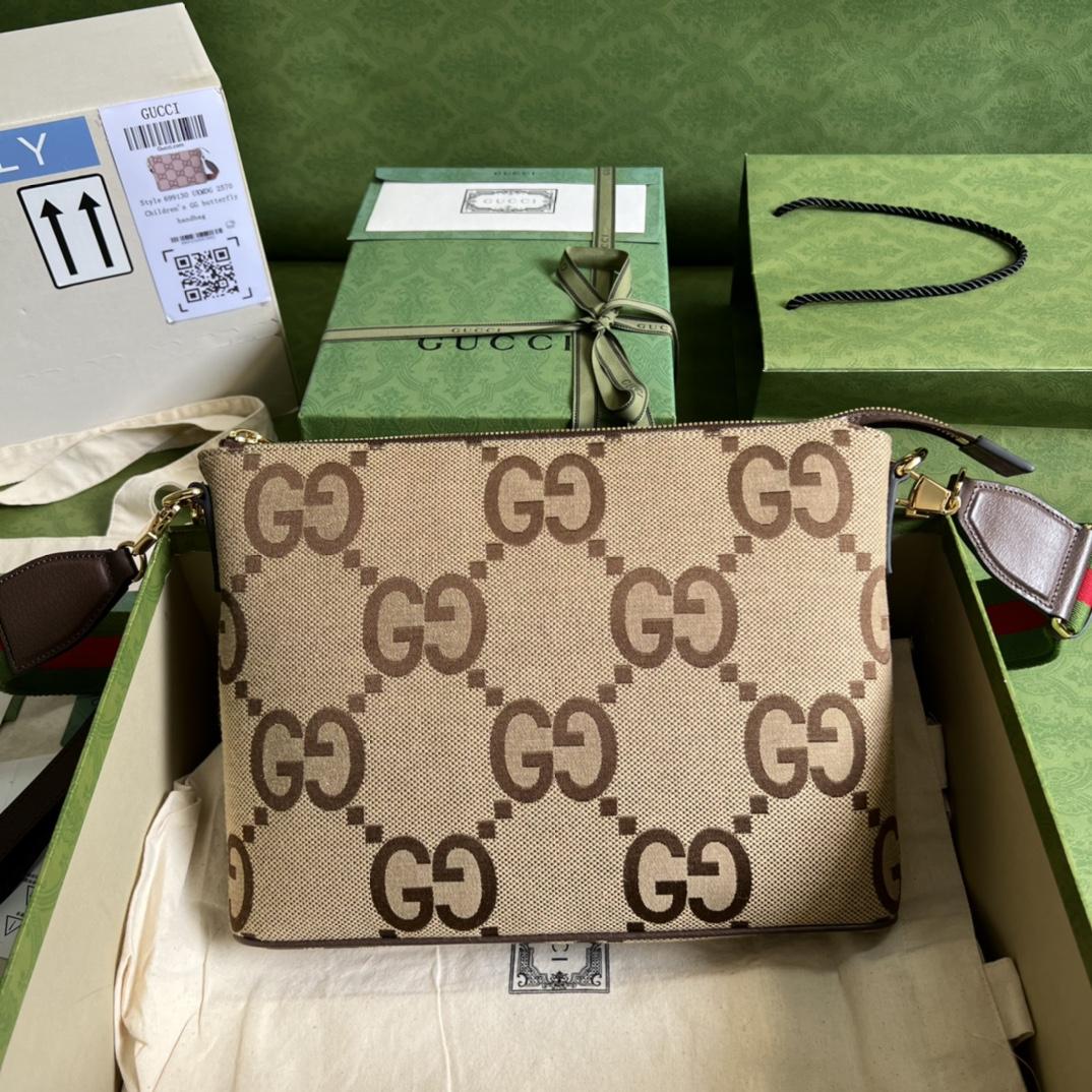Gucci Jumbo GG Messenger Bag(31-24.5-5cm) - PerfectKickZ
