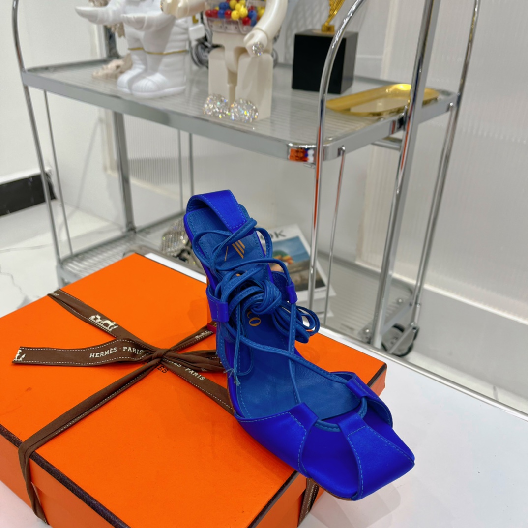 The Attico ''Adele'' Electric Blue Sandal - PerfectKickZ