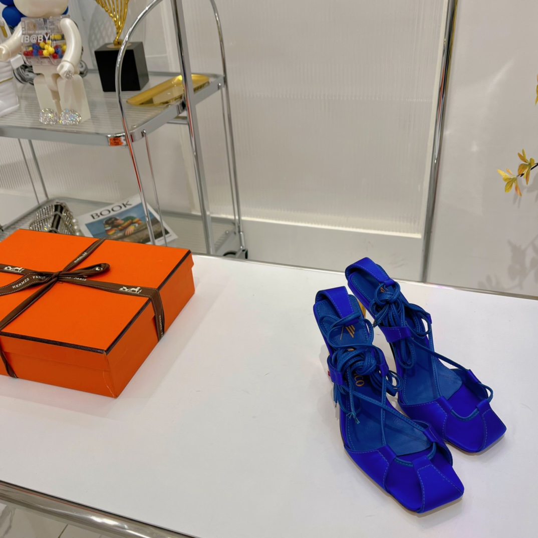 The Attico ''Adele'' Electric Blue Sandal - PerfectKickZ