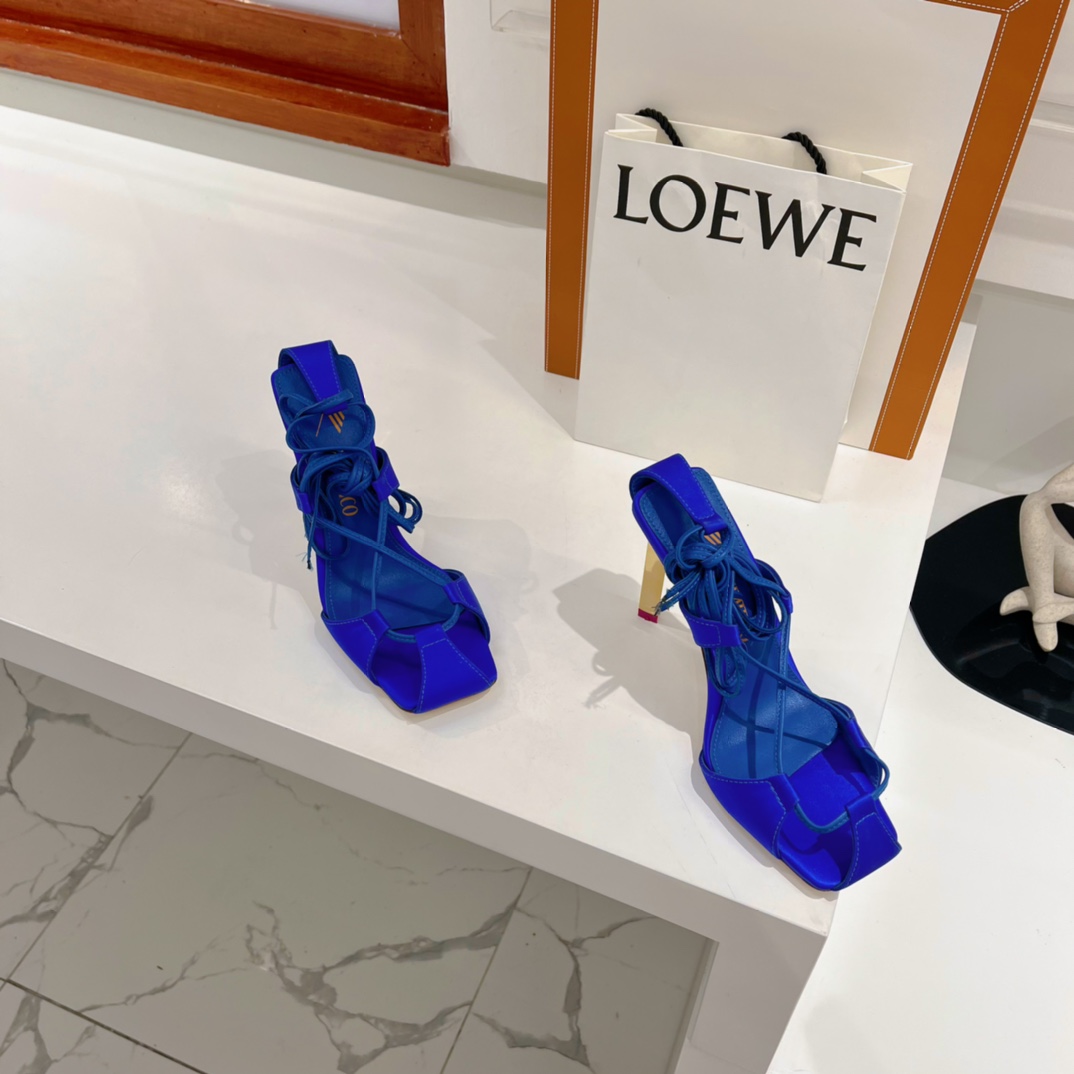 The Attico ''Adele'' Electric Blue Sandal - PerfectKickZ