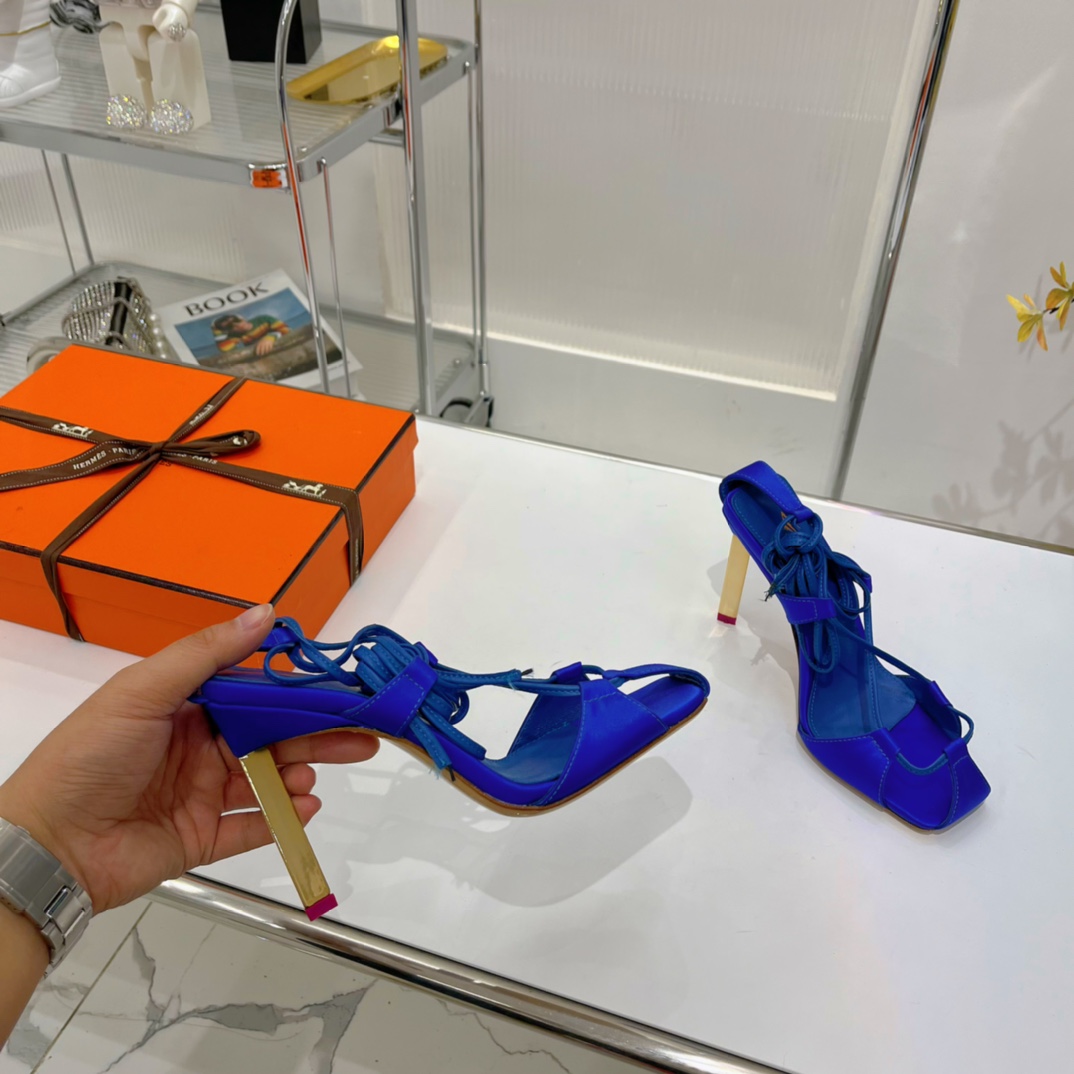 The Attico ''Adele'' Electric Blue Sandal - PerfectKickZ