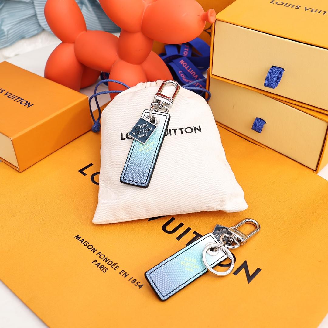 Louis Vuitton Damier Stripes Tab Bag Charm And Key Holder    M00735 - PerfectKickZ