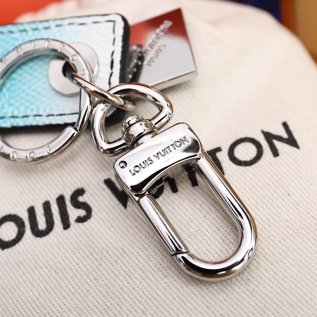 Louis Vuitton Damier Stripes Tab Bag Charm And Key Holder    M00735 - PerfectKickZ