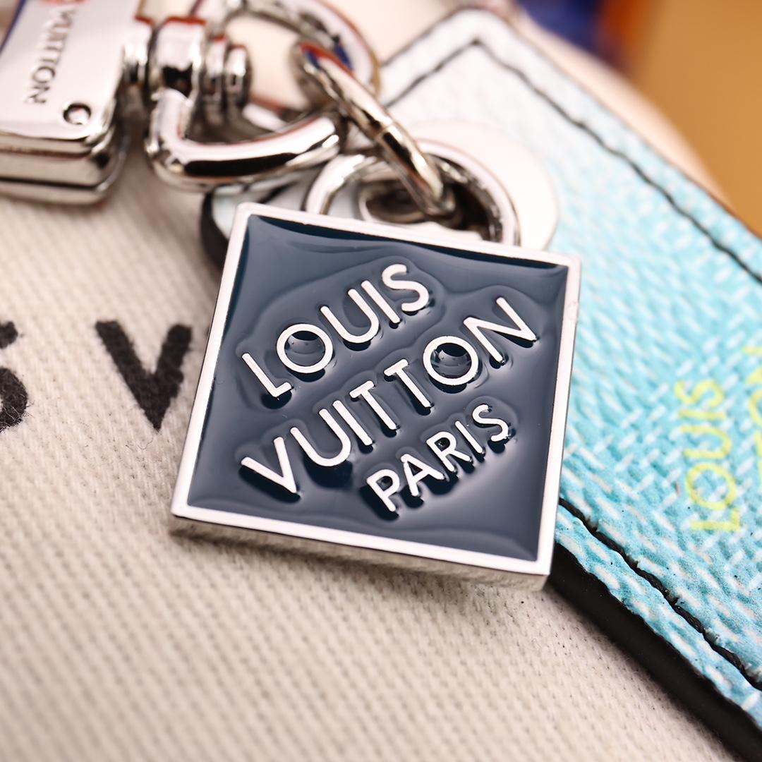 Louis Vuitton Damier Stripes Tab Bag Charm And Key Holder    M00735 - PerfectKickZ