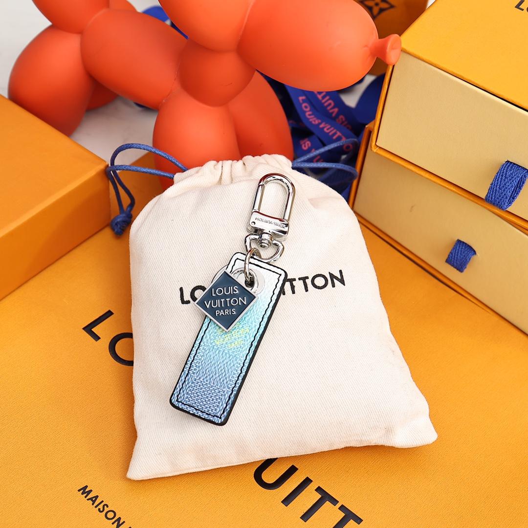 Louis Vuitton Damier Stripes Tab Bag Charm And Key Holder    M00735 - PerfectKickZ