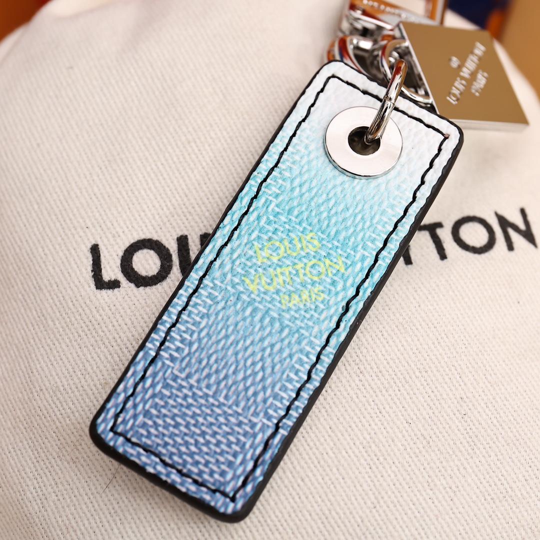 Louis Vuitton Damier Stripes Tab Bag Charm And Key Holder    M00735 - PerfectKickZ