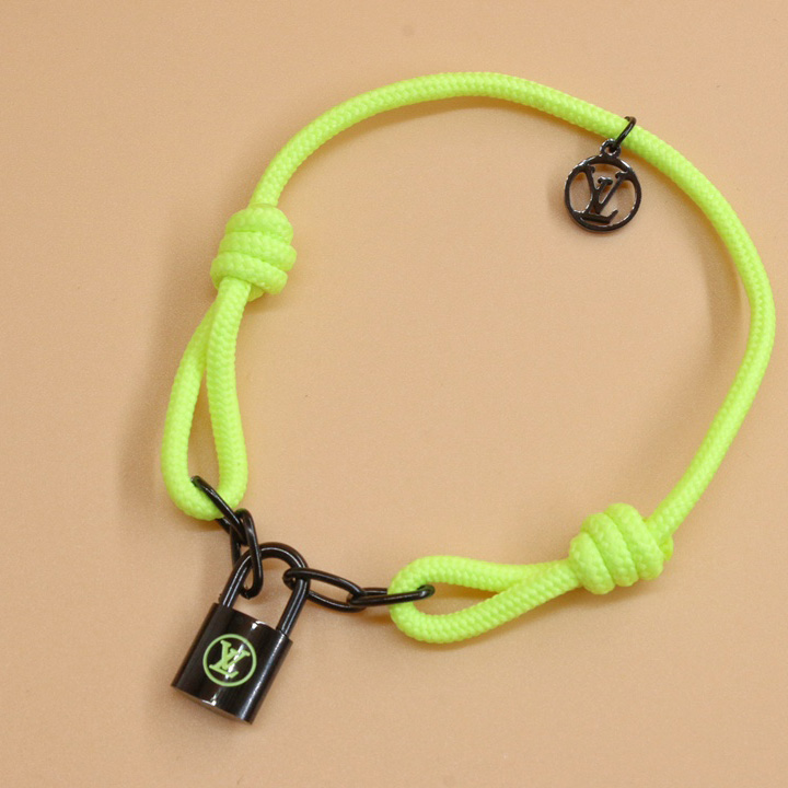 Louis Vuitton Silver Lockit X Virgil Abloh Bracelet, Black Titanium     Q05268 - PerfectKickZ