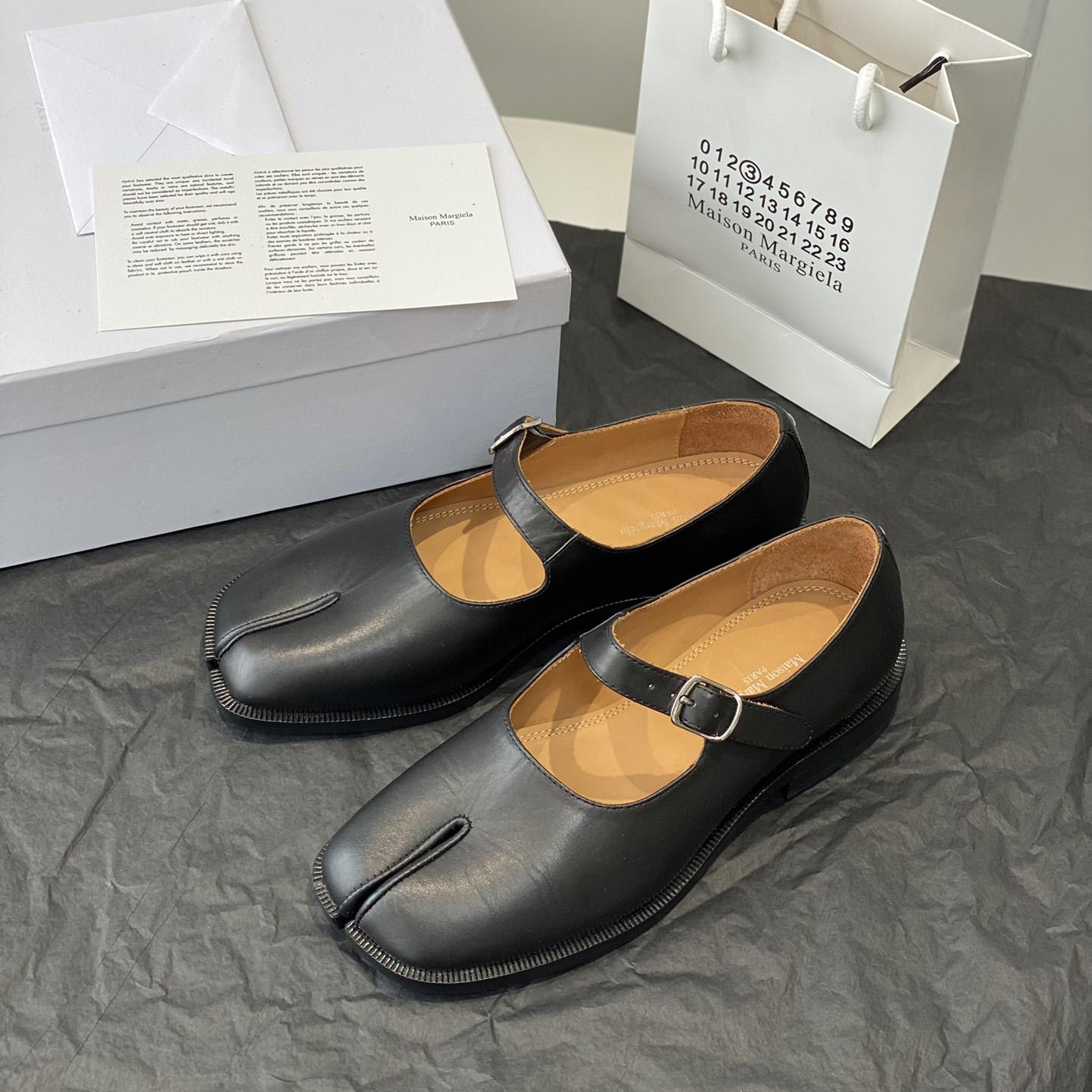 Maison Margiela Tabi Leather Mary Jane Shoes - PerfectKickZ