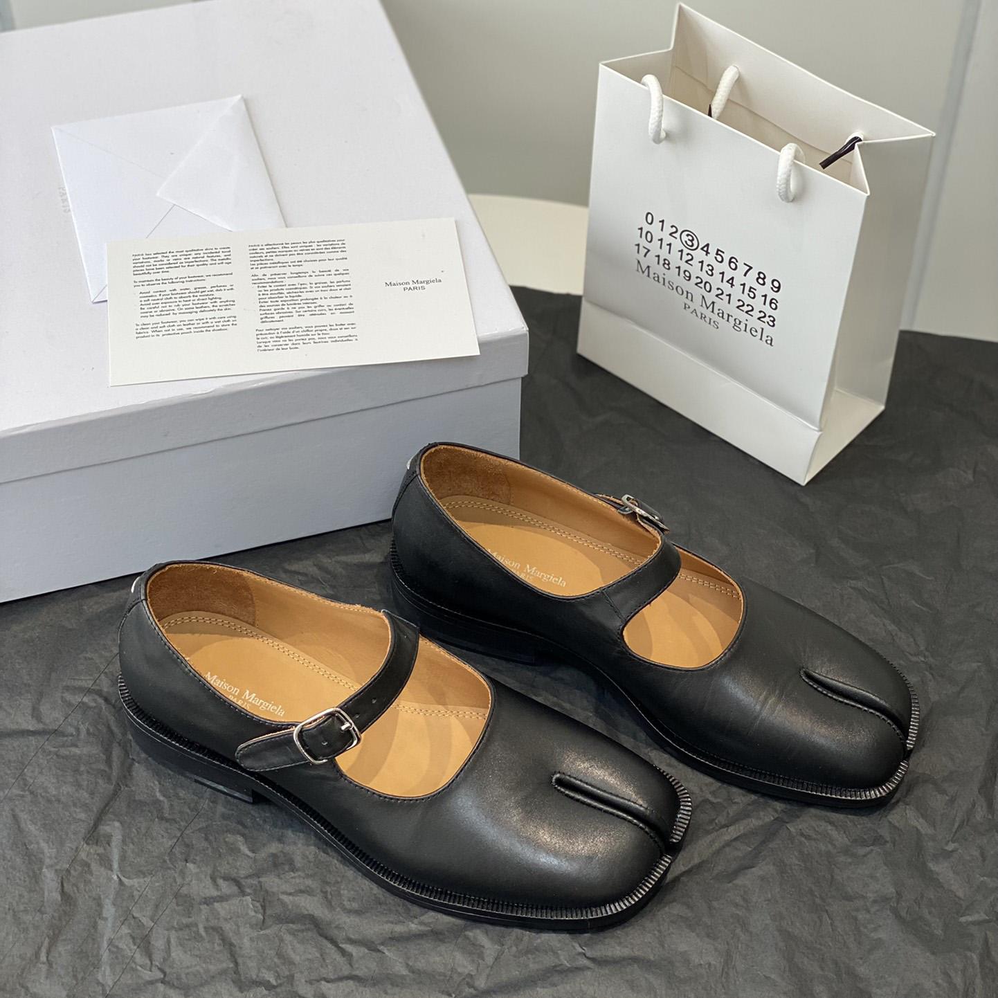 Maison Margiela Tabi Leather Mary Jane Shoes - PerfectKickZ
