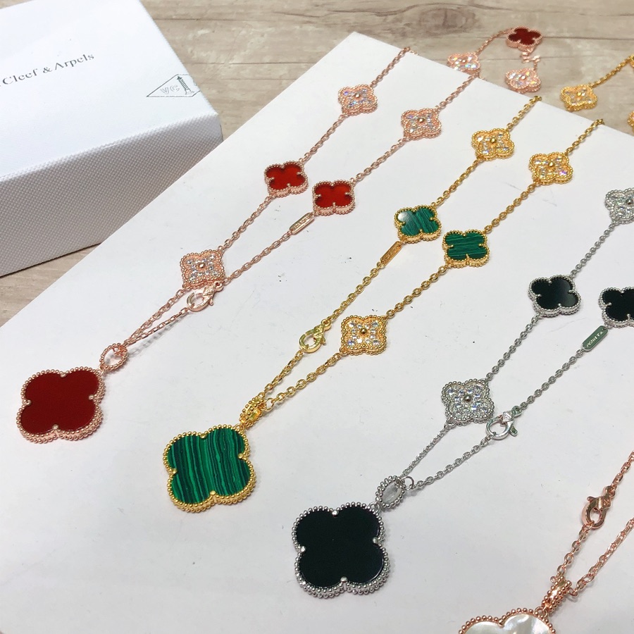 Van Cleef & Arpels Vintage Alhambra Long Necklace, 10 motifs - PerfectKickZ