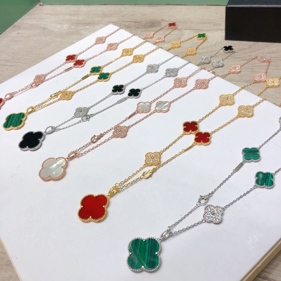 Van Cleef & Arpels Vintage Alhambra Long Necklace, 10 motifs - PerfectKickZ