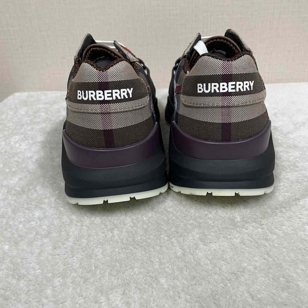 Burberry Check Cotton Sneakers - PerfectKickZ