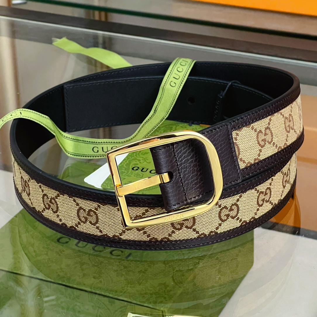 Gucci GG Belt With Square Buckle - PerfectKickZ