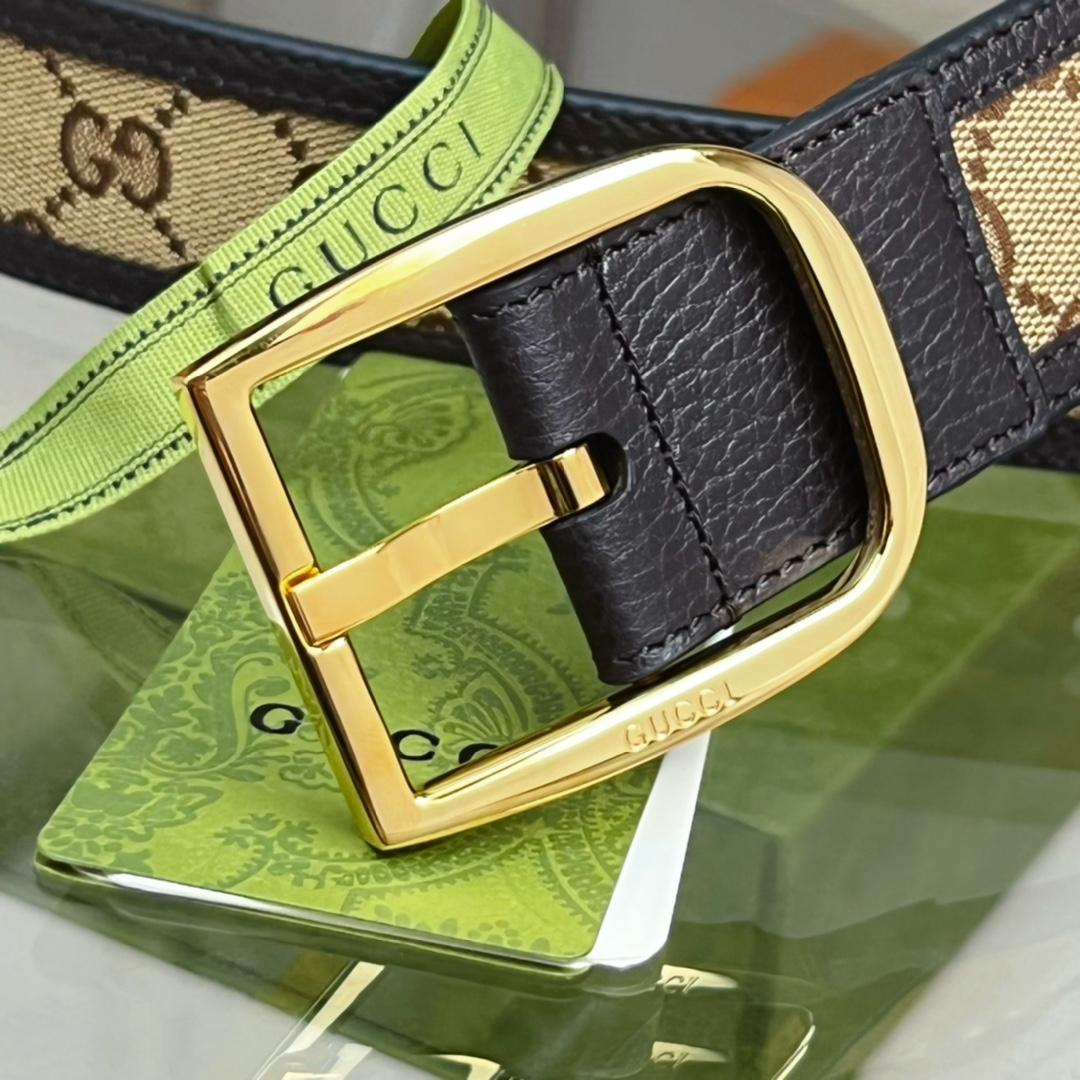 Gucci GG Belt With Square Buckle - PerfectKickZ