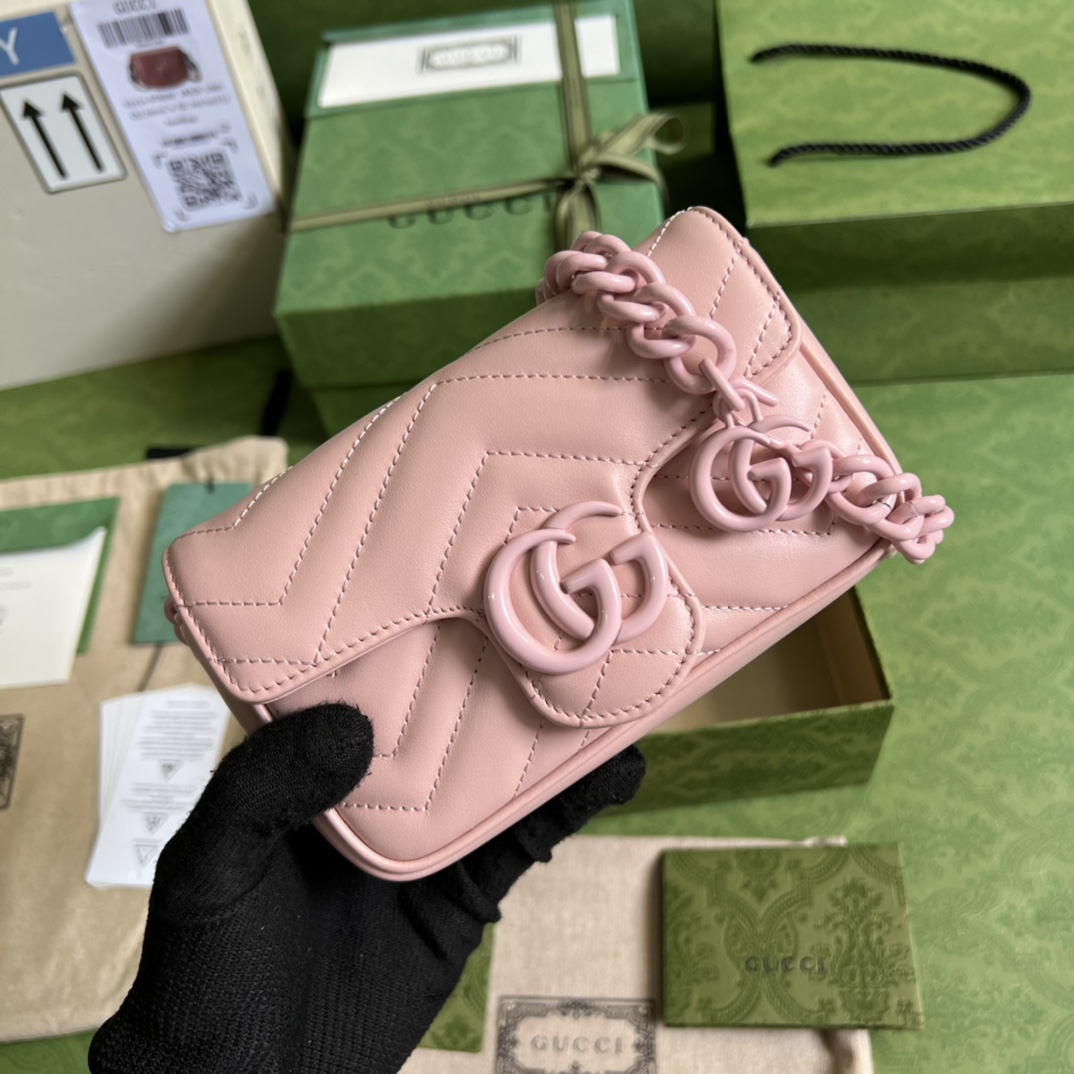 Gucci GG Marmont Belt Bag(16.5-10.2-5.1CM) - PerfectKickZ
