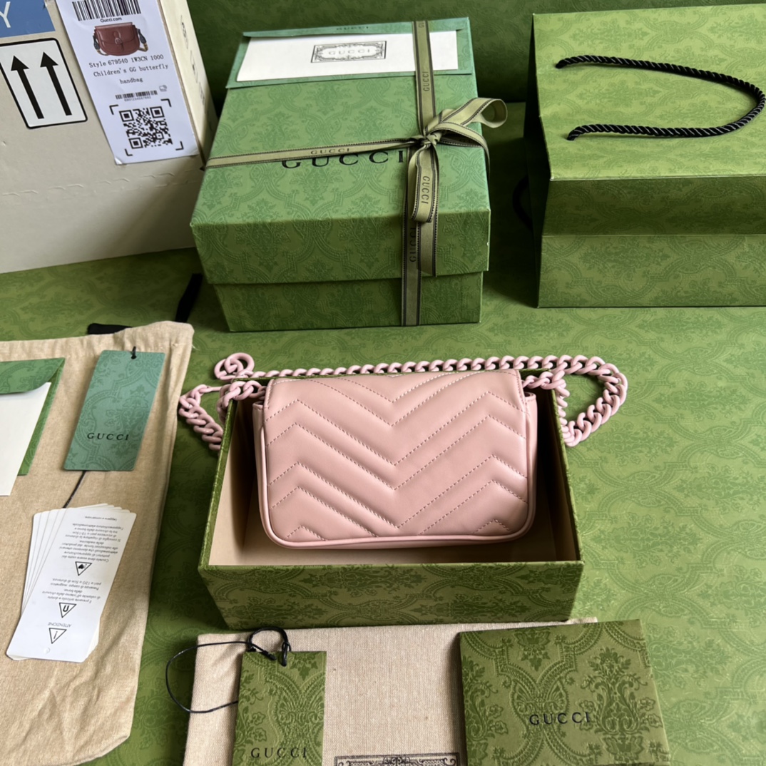Gucci GG Marmont Belt Bag(16.5-10.2-5.1CM) - PerfectKickZ