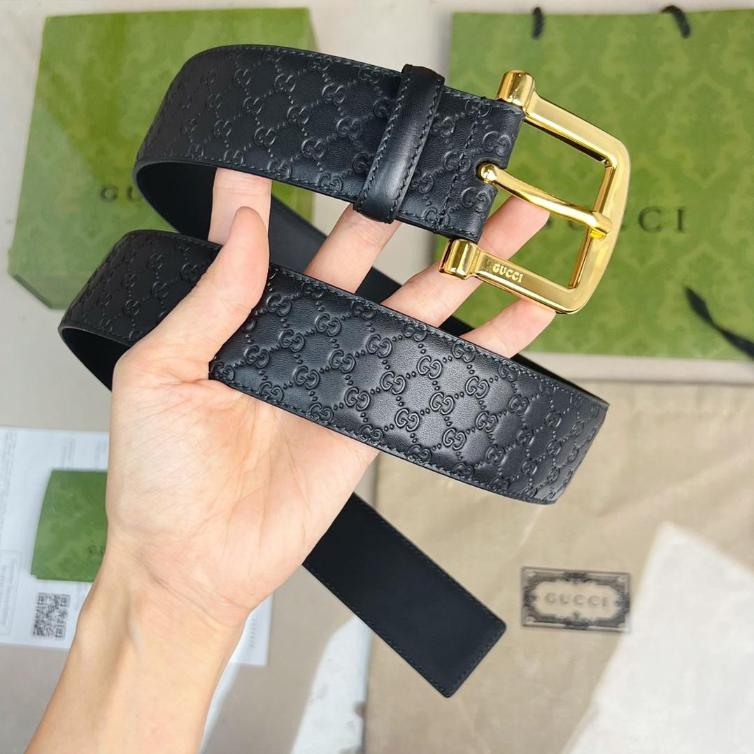 Gucci Belt With Square Buckle - PerfectKickZ