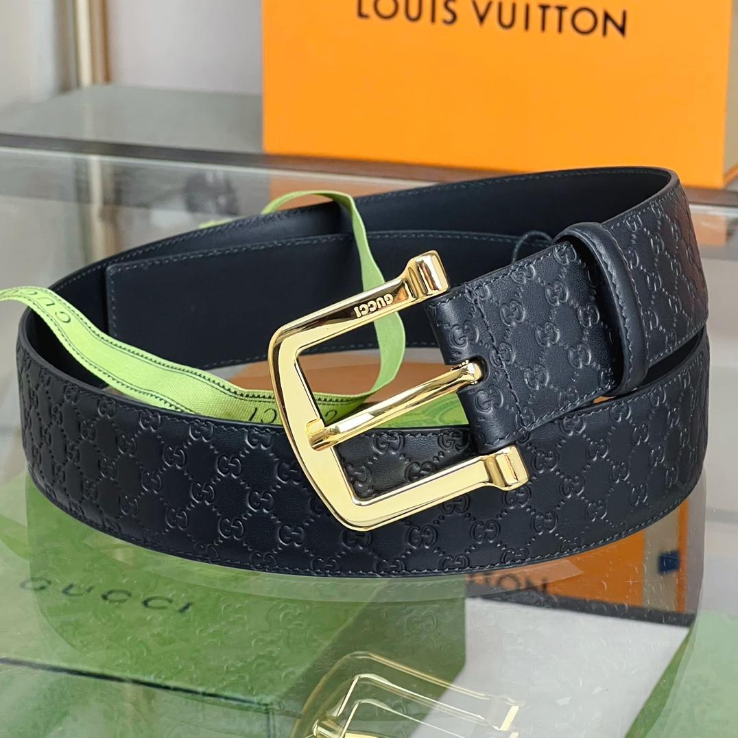 Gucci Belt With Square Buckle - PerfectKickZ