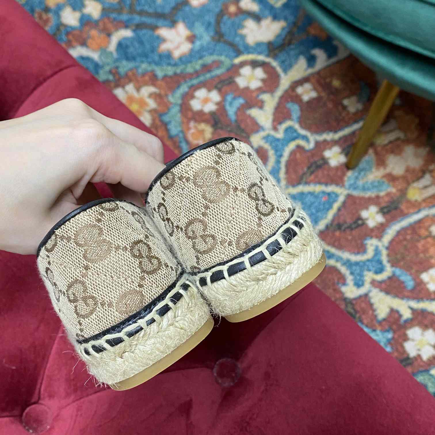Gucci Women's GG Matelassé Canvas Espadrille - PerfectKickZ