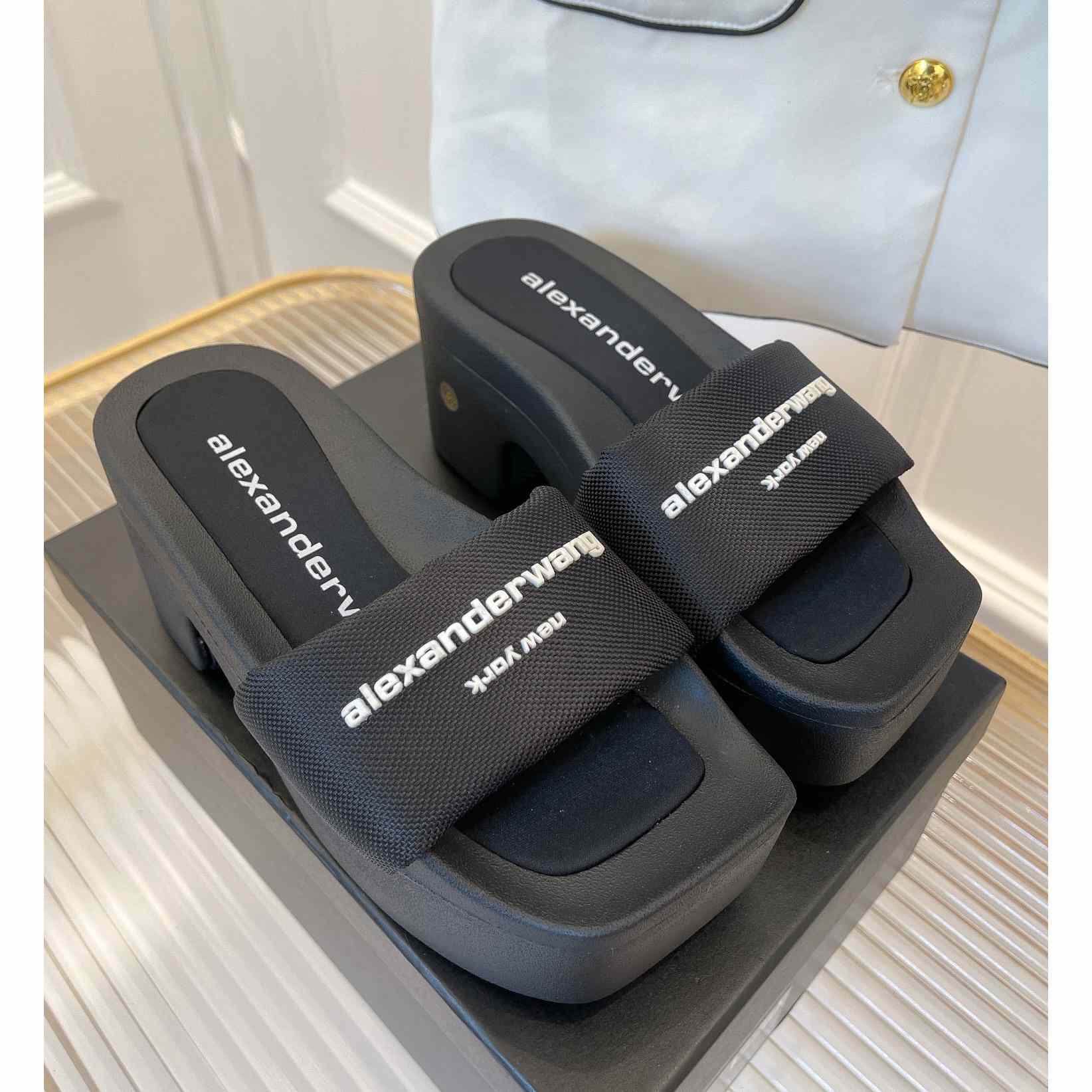 Alexander Wang Aw Platform Slide In Nylon - PerfectKickZ