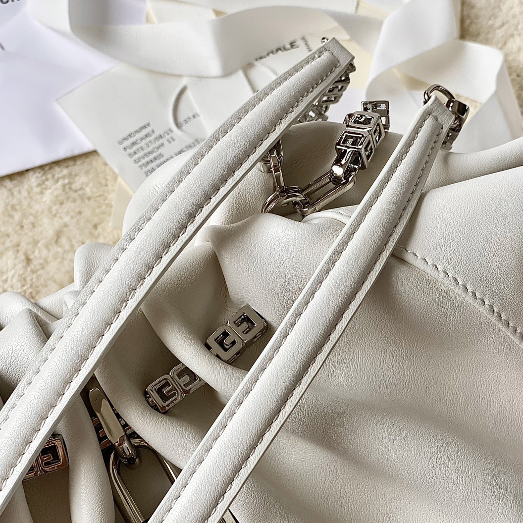 Givenchy Small Kenny Bag In Smooth Leather - Ivory(32-22-17cm) - PerfectKickZ