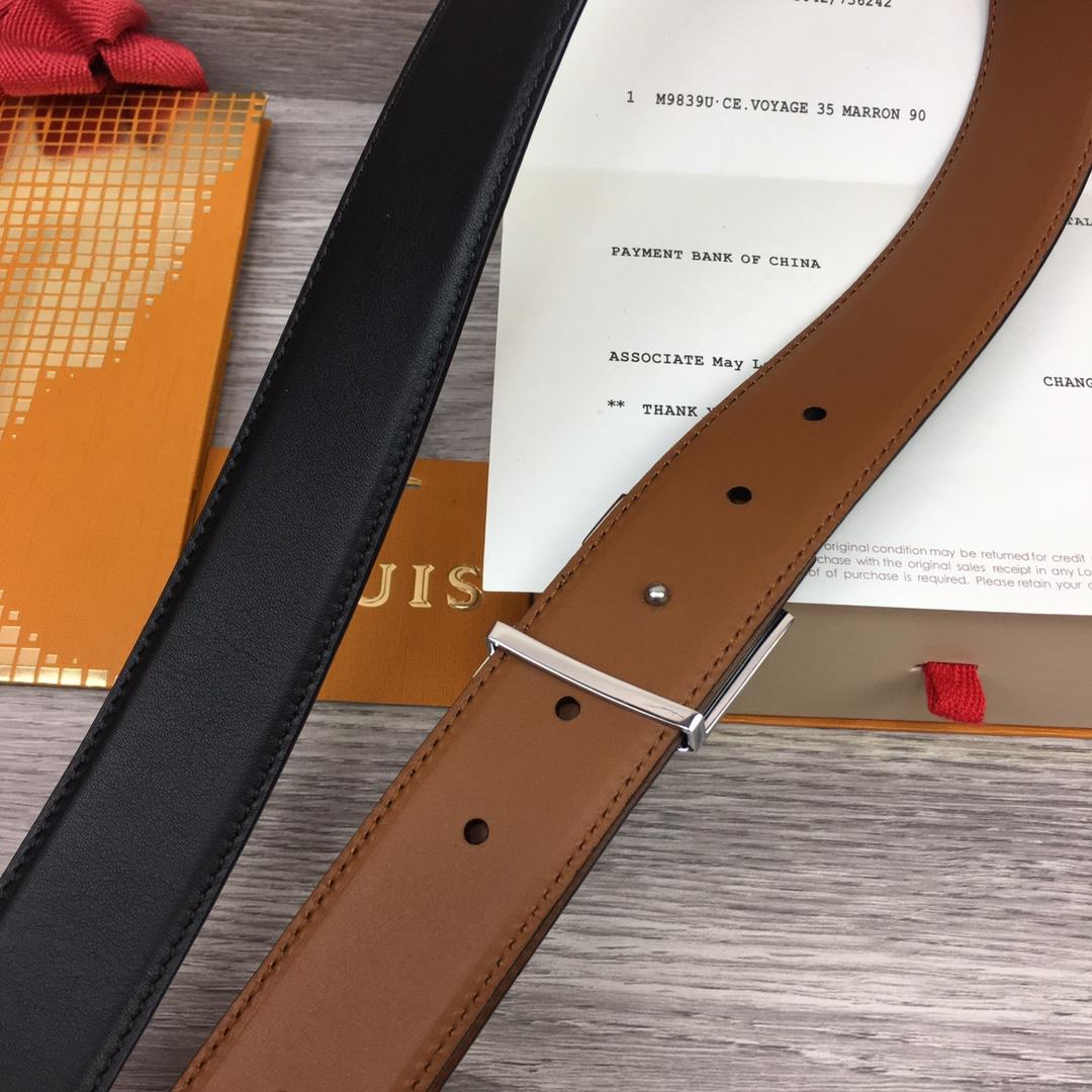 Louis Vuitton  LV Mirror 35MM Reversible Belt - PerfectKickZ