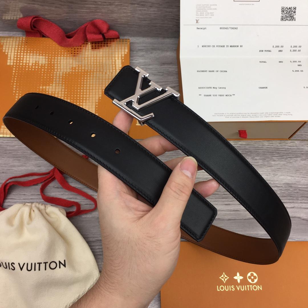 Louis Vuitton  LV Mirror 35MM Reversible Belt - PerfectKickZ