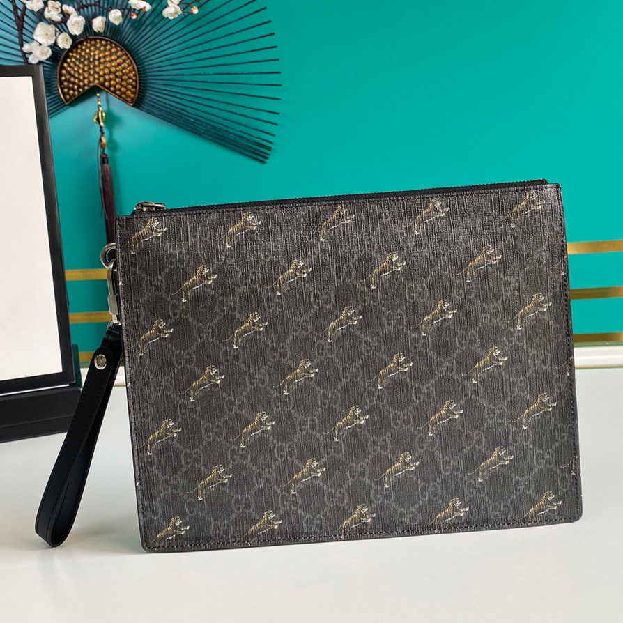 Gucci Black GG Pouch(28-22-3.5cm) - PerfectKickZ