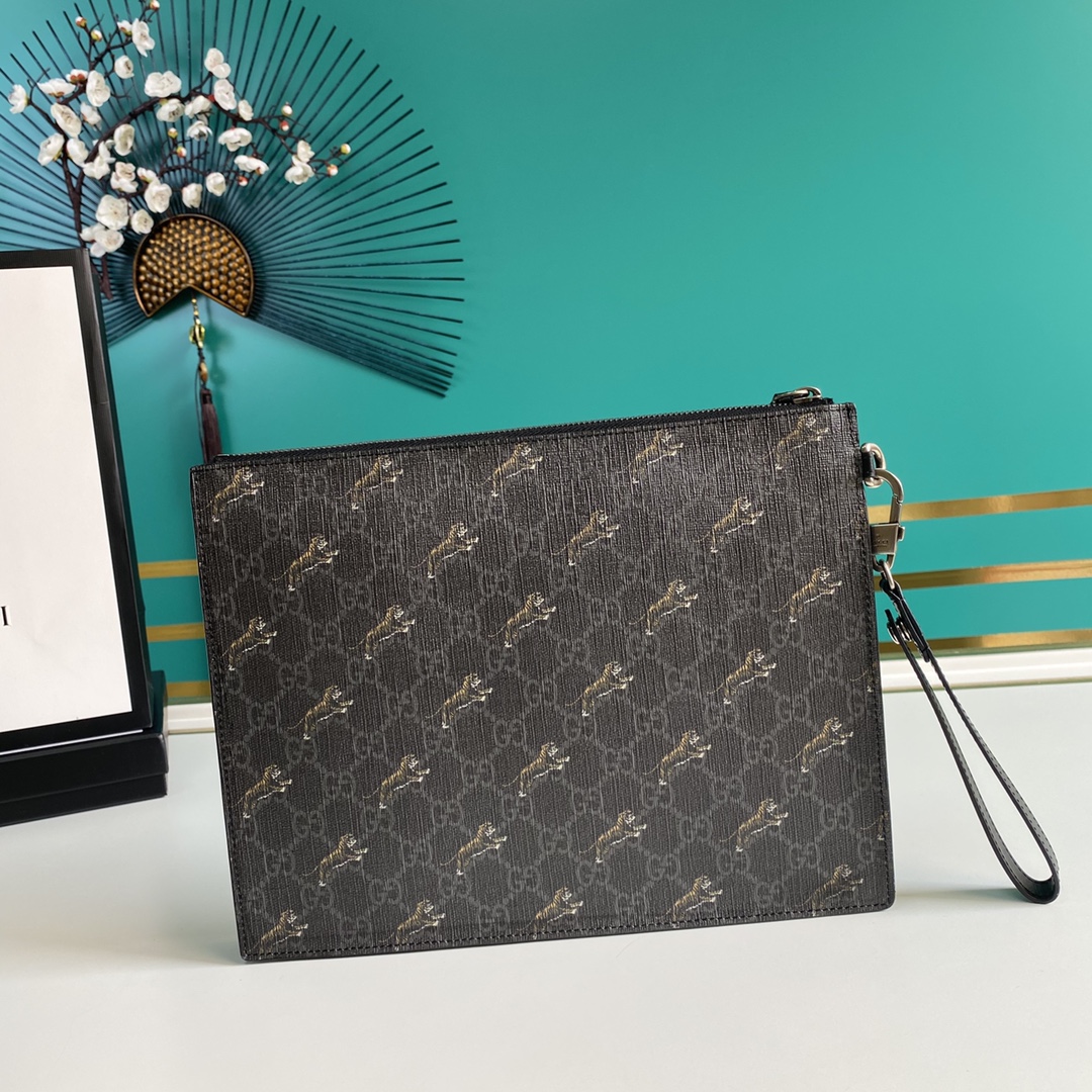 Gucci Black GG Pouch(28-22-3.5cm) - PerfectKickZ