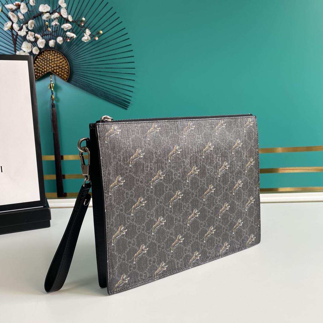 Gucci Black GG Pouch(28-22-3.5cm) - PerfectKickZ