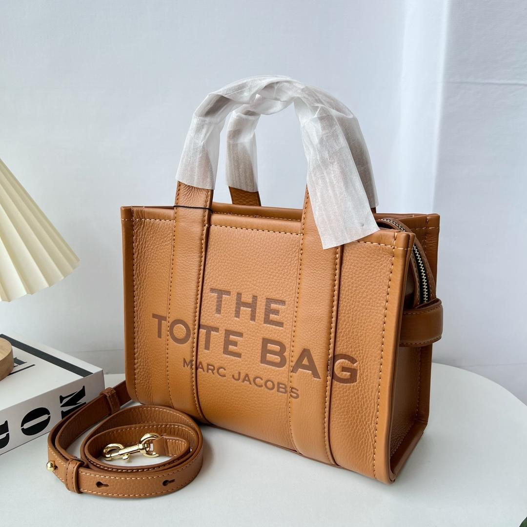 Marc Jacobs The Leather Small Tote Bag(33-27-15cm) - PerfectKickZ
