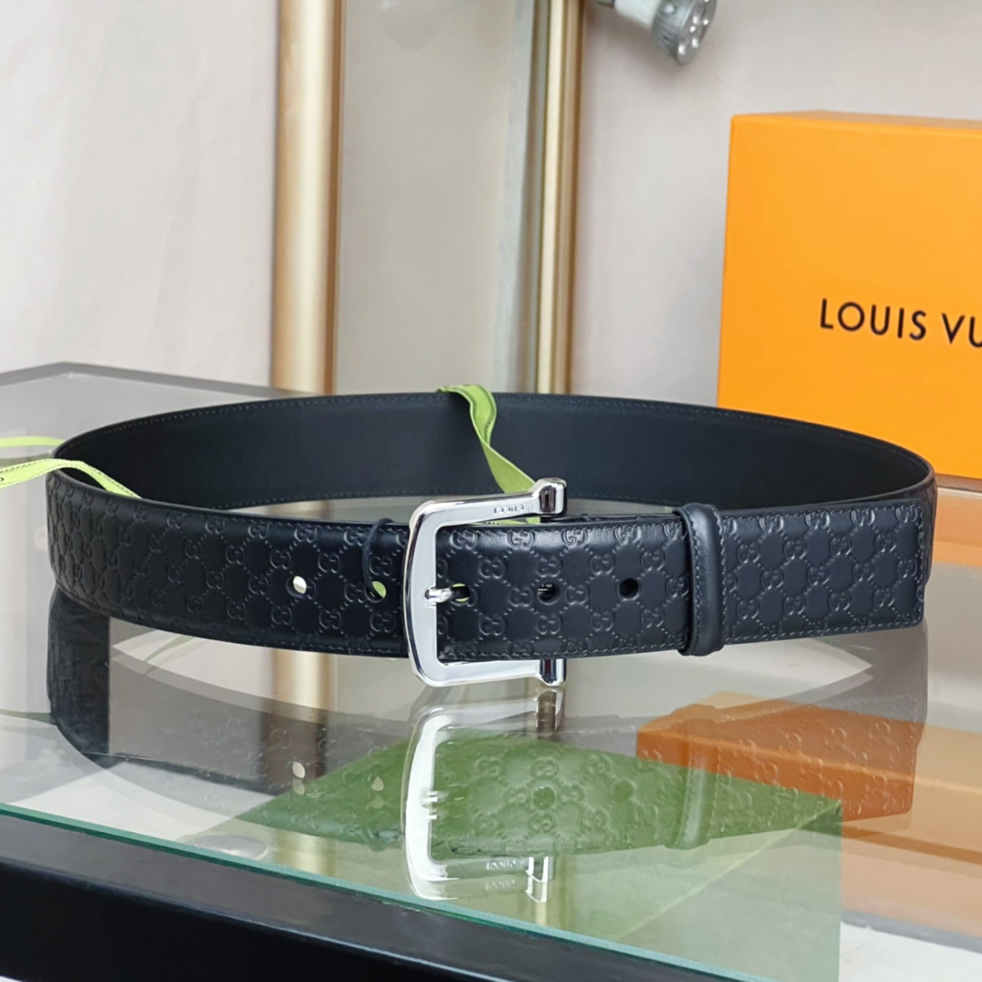 Gucci Belt With Square Buckle - PerfectKickZ