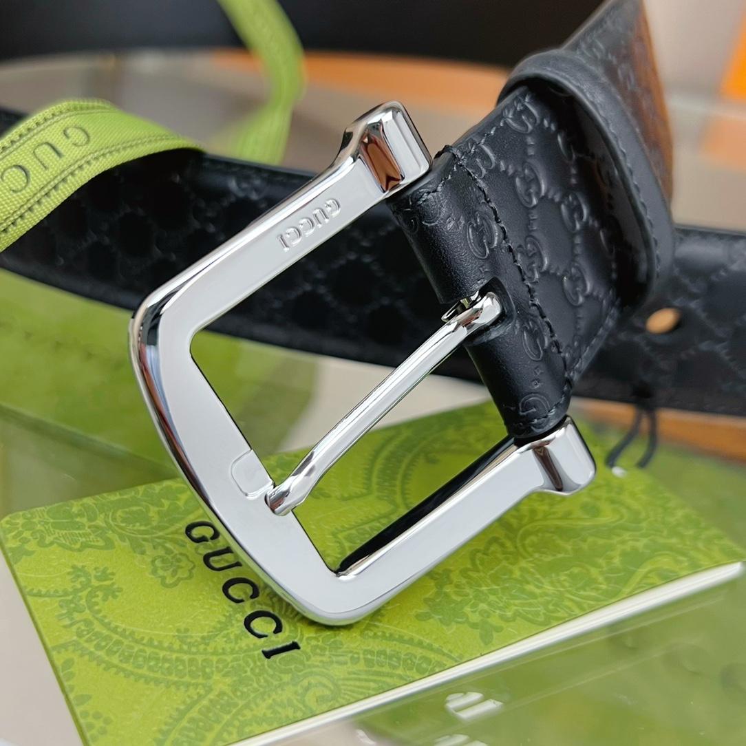 Gucci Belt With Square Buckle - PerfectKickZ