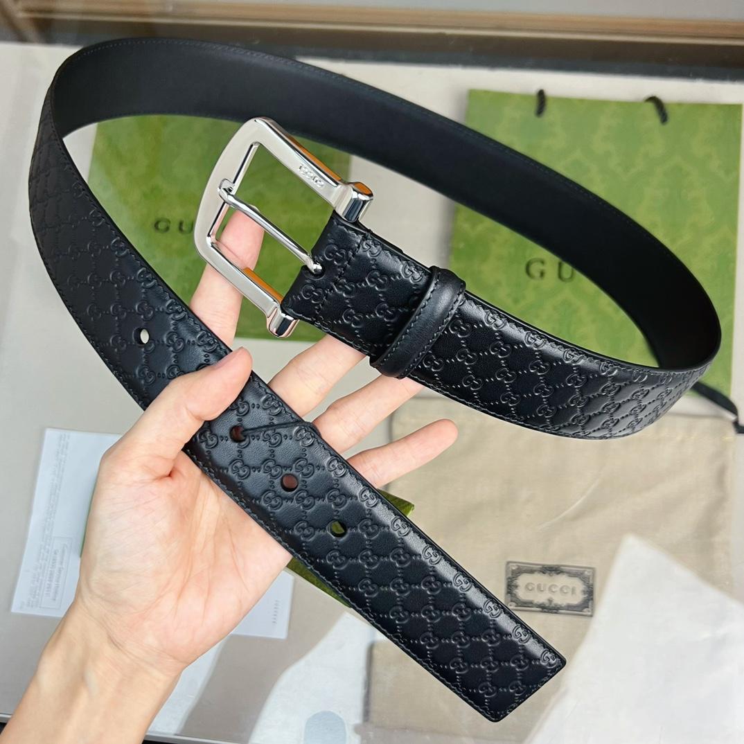 Gucci Belt With Square Buckle - PerfectKickZ