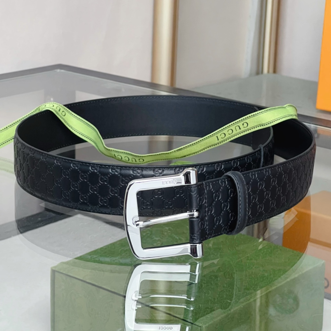 Gucci Belt With Square Buckle - PerfectKickZ