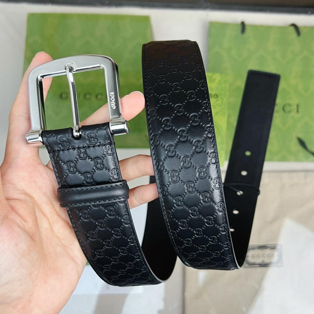 Gucci Belt With Square Buckle - PerfectKickZ