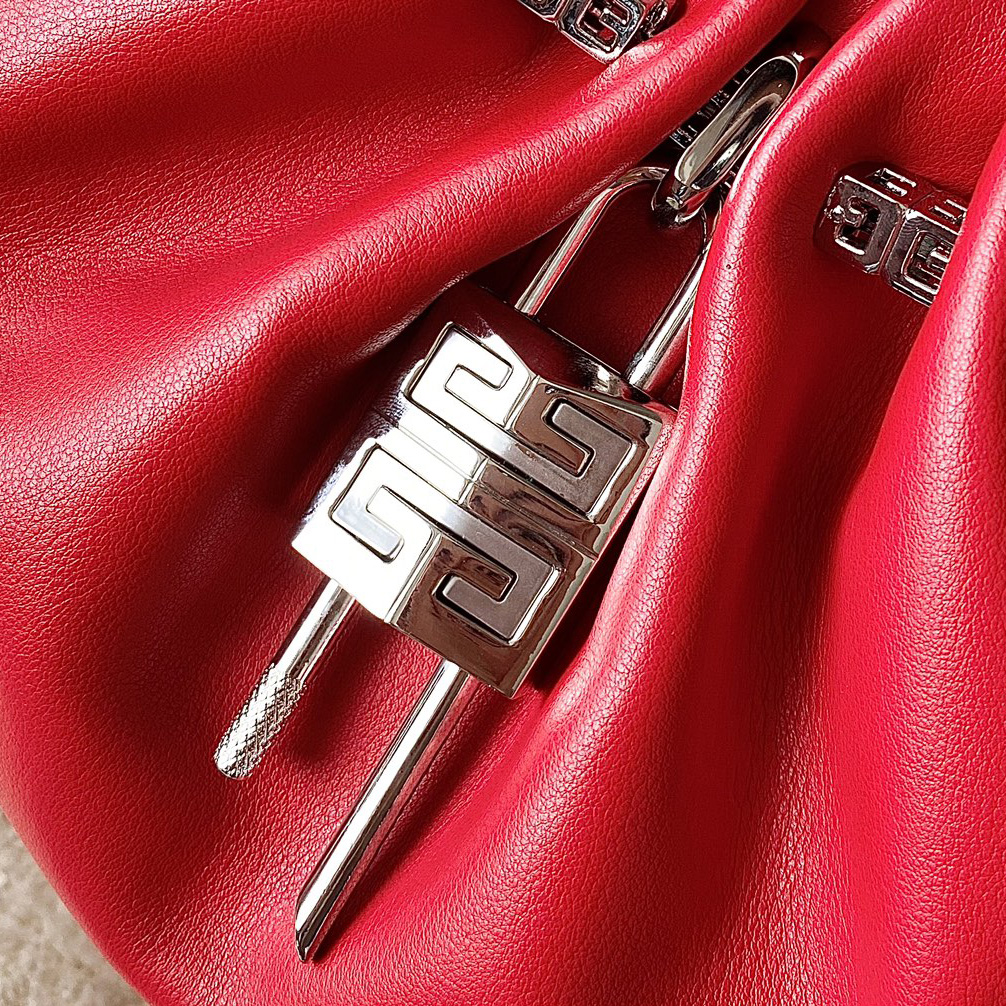Givenchy Small Kenny Bag In Smooth Leather - Red(32-22-17cm) - PerfectKickZ