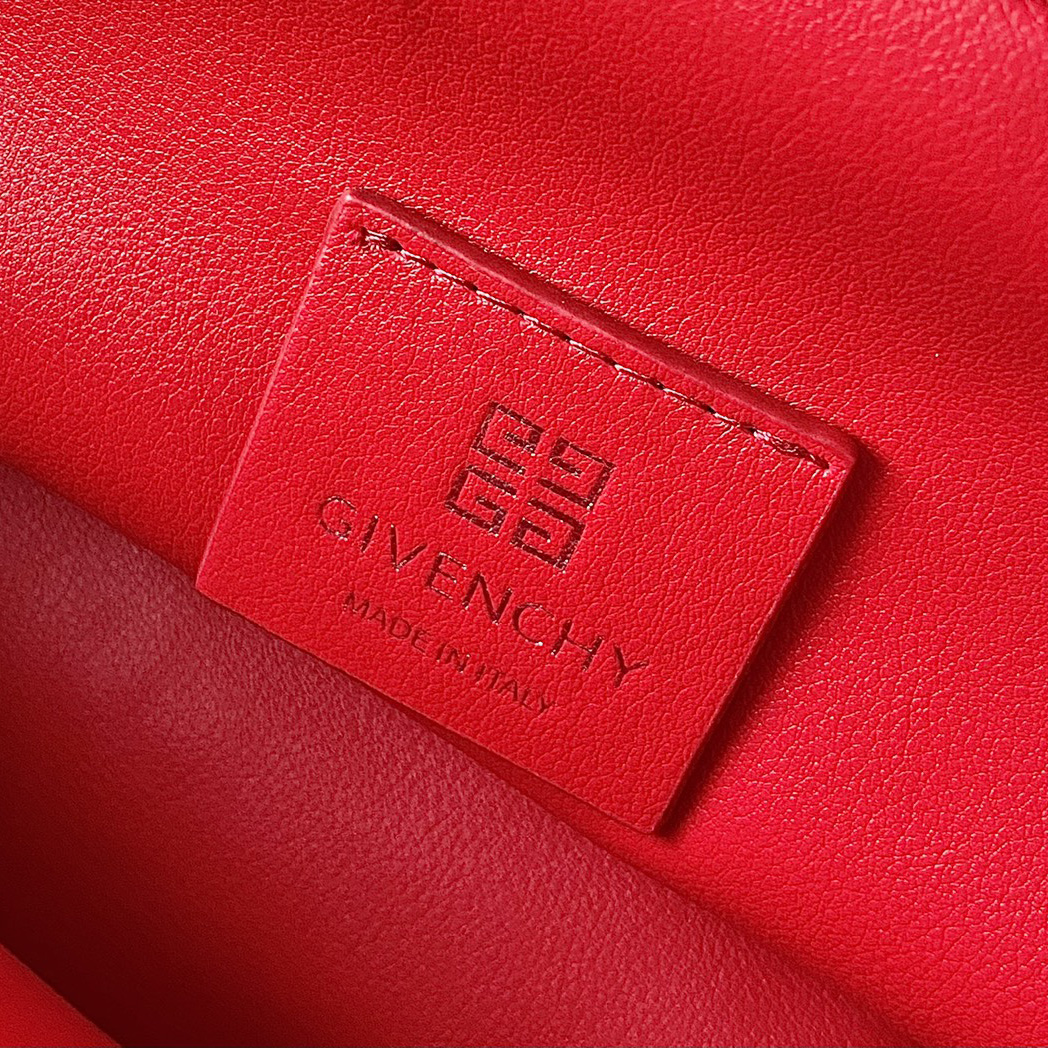 Givenchy Small Kenny Bag In Smooth Leather - Red(32-22-17cm) - PerfectKickZ