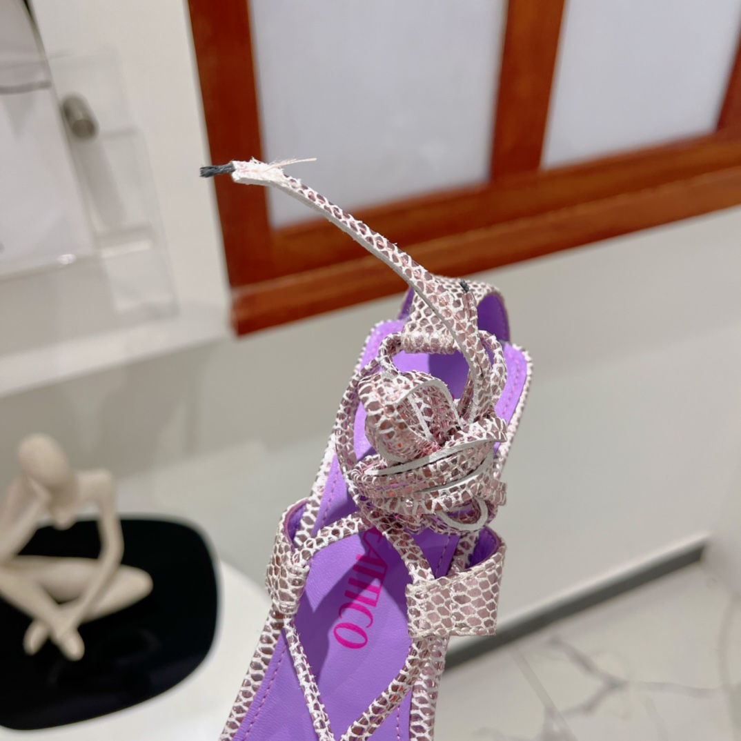 The Attico ''Adele'' Pastel Pink Sandal - PerfectKickZ