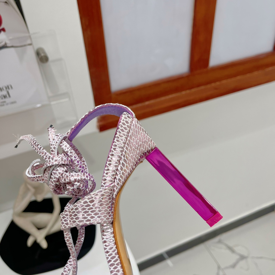 The Attico ''Adele'' Pastel Pink Sandal - PerfectKickZ