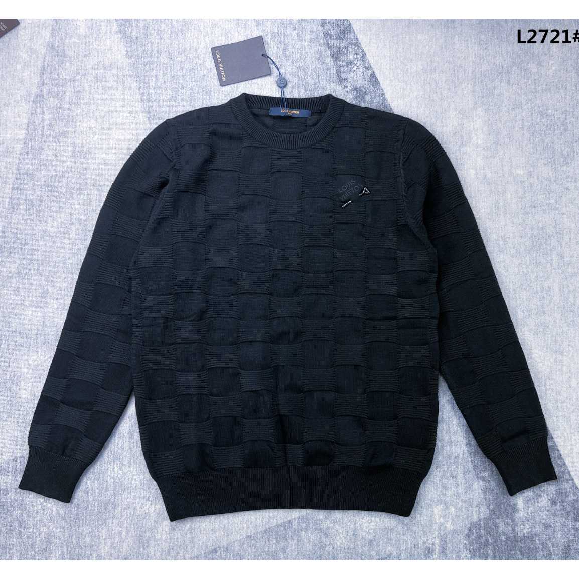 Louis Vuitton Damier Stitch Crewneck      1AA4MC - PerfectKickZ