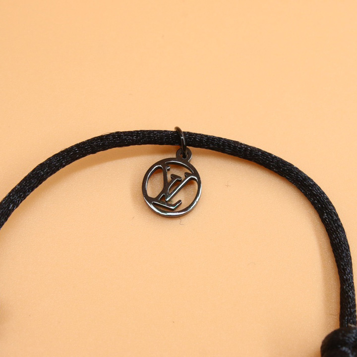 Louis Vuitton  Silver Lockit X Virgil Abloh Bracelet, Black Titanium     Q05270 - PerfectKickZ