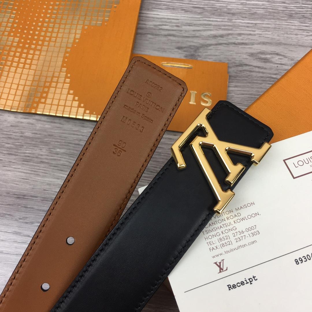 Louis Vuitton  LV Mirror 35MM Reversible Belt - PerfectKickZ