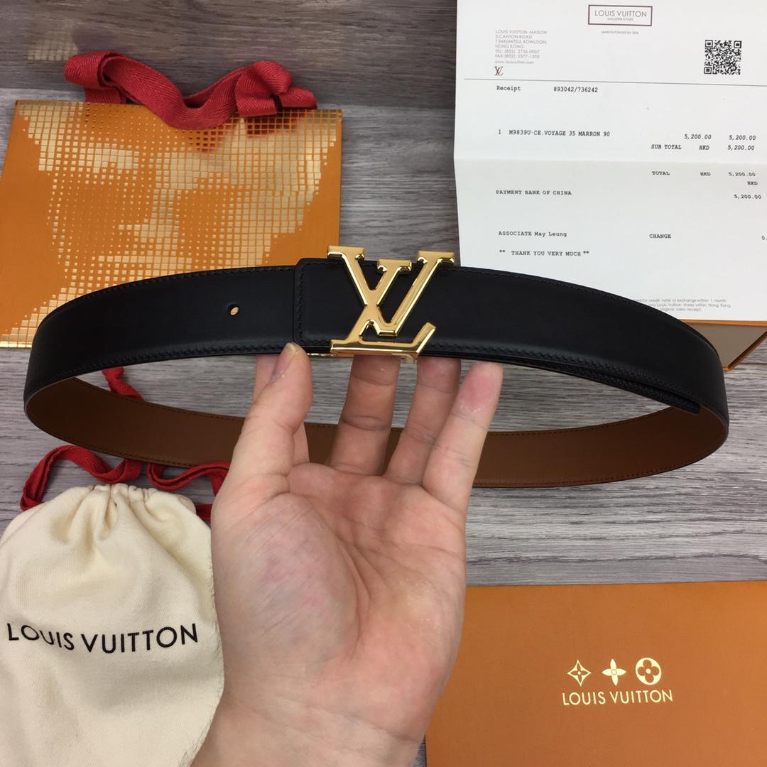 Louis Vuitton  LV Mirror 35MM Reversible Belt - PerfectKickZ