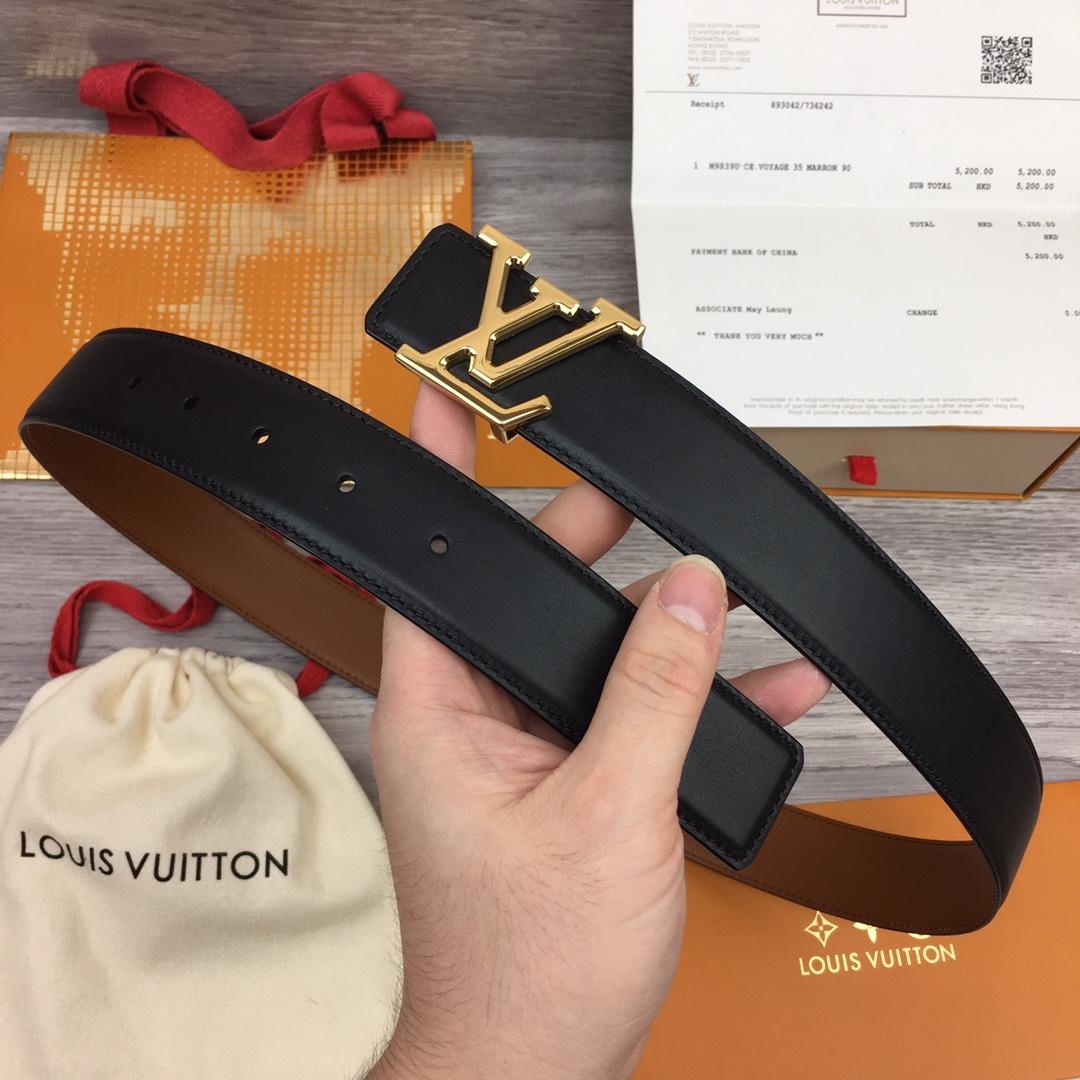 Louis Vuitton  LV Mirror 35MM Reversible Belt - PerfectKickZ